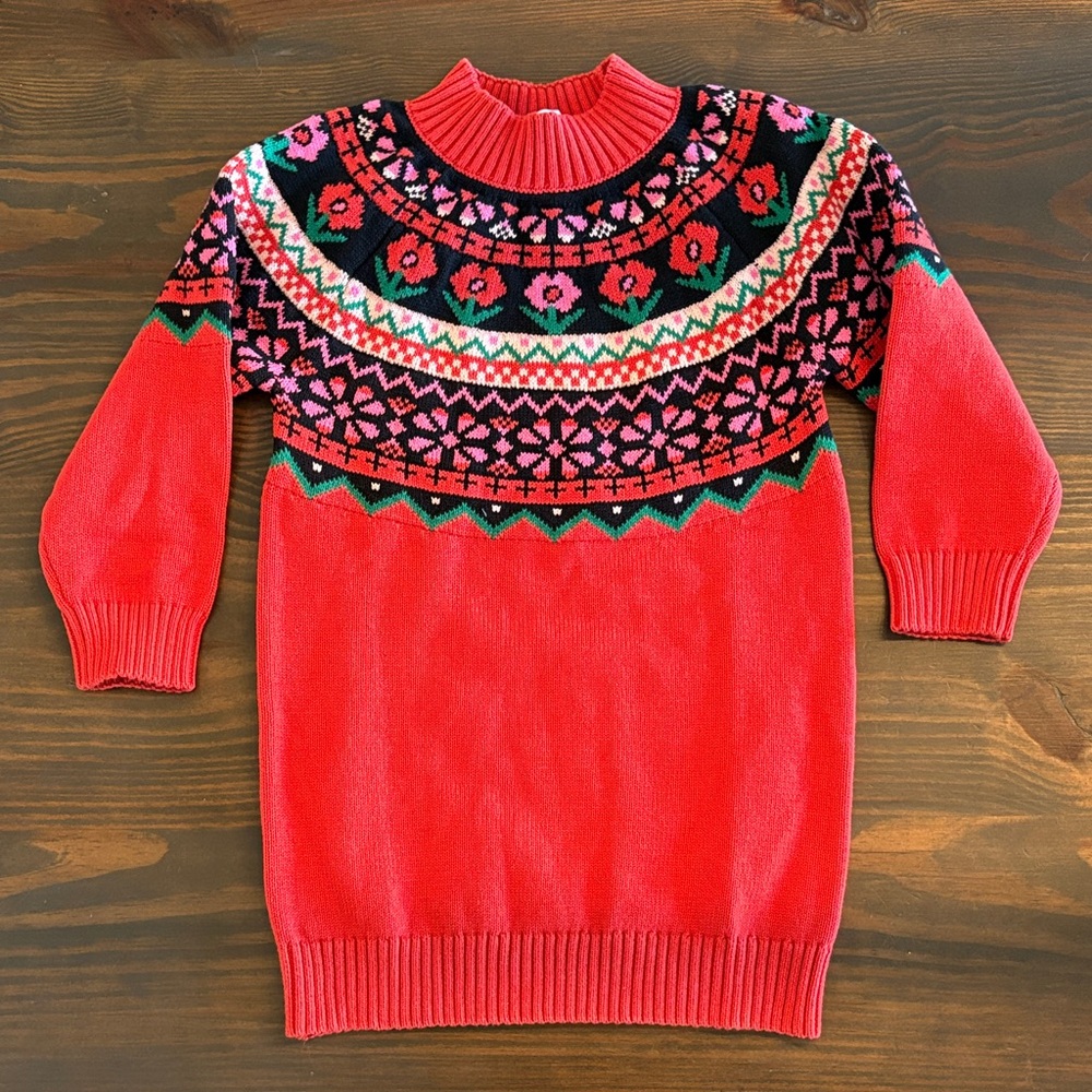 Hanna Andersson sweater dress. Girls 5.